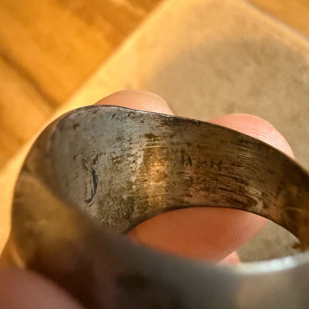 STERLING SILVER STAR OF DAVID RING - Picture 4 of 5